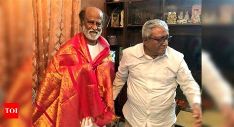 Rajinikanth Makes Short Visit To Bengaluru To Meet Brother Greets Fans Bengaluru News Times