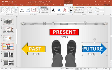 Interactive Past Present Future Powerpoint Template