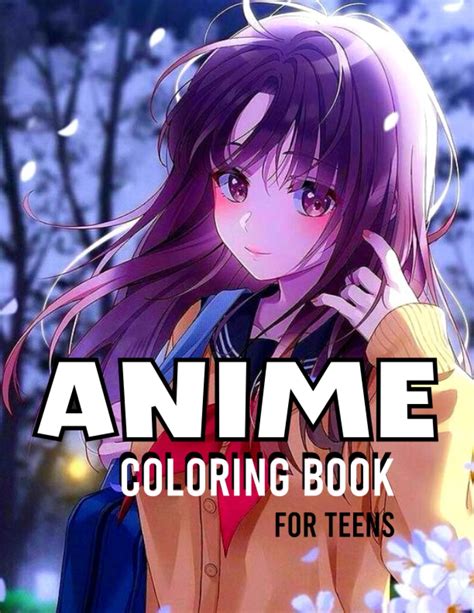 Anime Coloring Book For Teens Cute Japanese Anime Boys And Girls