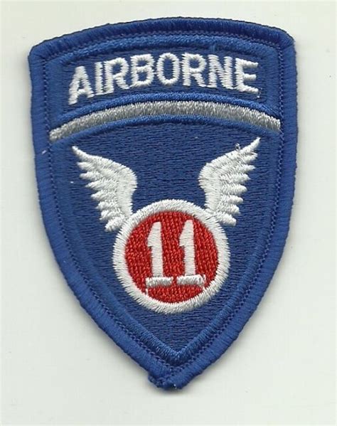 11th Airborne Division Army Veteran Patch Ebay