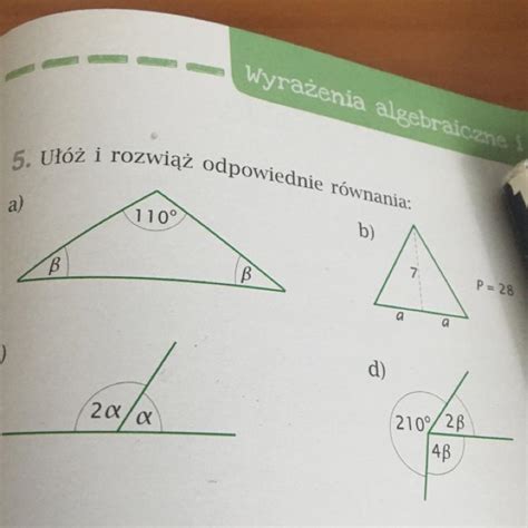 Oblicz X Ułóż I Rozwiąż Odpowiednie Równania Pole 20 - 5. Ułóż i rozwiąż wiąż odpowiednie równania - Brainly.pl