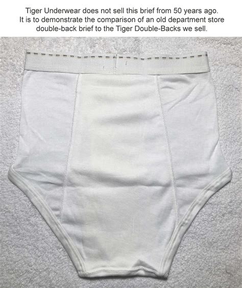 Tiger Underwear All White Mens Double Seat Briefs And Red Etsy