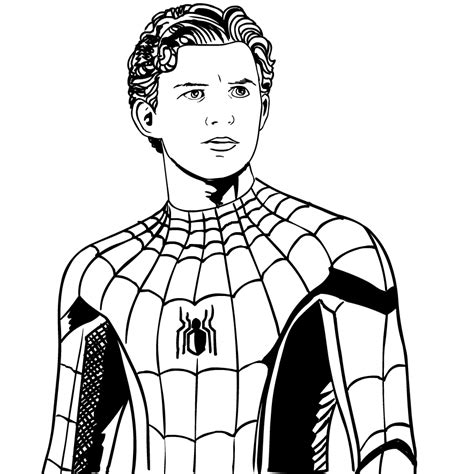 Dibujo 4 De Spider Man Lejos De Casa Para Colorear