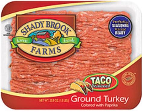 Shady Brook Farms Taco Seasoned Ground Turkey 208 Oz Nutrition