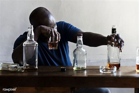 Download Premium Image Of African American Man Drinking Alcohol 48719 In 2020 Alcoholic Drinks