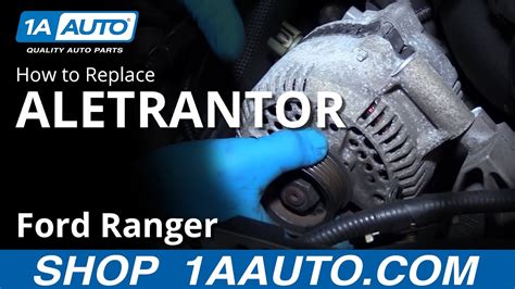 How To Replace Alternator 1998 2012 Ford Ranger 4 0l V6 1a Auto