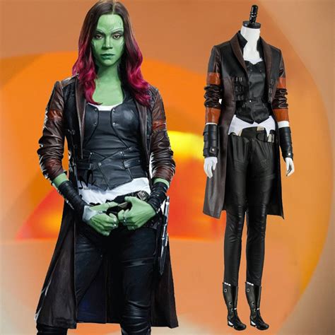 guardians of the galaxy 2 gamora cosplay costume superhero halloween costumes for adult women