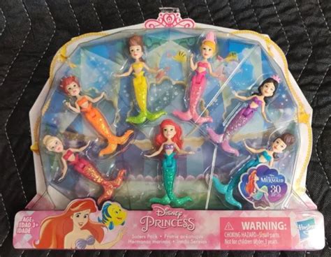disney princess the little mermaid ariel and sisters 7 doll pack sealed 59 33 picclick ca