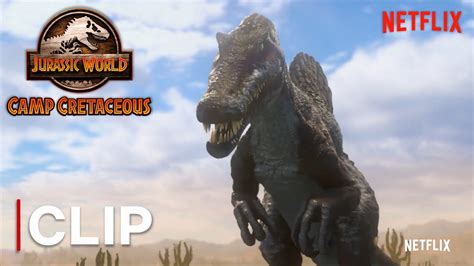 Return Of The Spinosaurus In Hd Jurassic World Camp Cretaceous Netflix Youtube