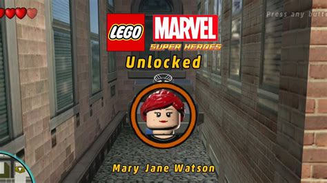 Lego Marvel Unlock Mary Jane Watson YouTube