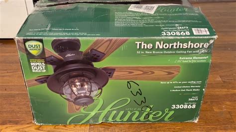 New Fan Hunter Northshore Ceiling Fan 52 Nib Youtube