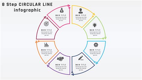 15powerpoint 8 Step Circular Line Infographic Powerup With Powerpoint