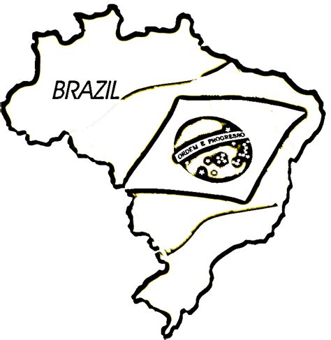 Desenhos Do Mapa Do Brasil Para Imprimir E Colorir