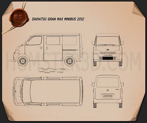 Blueprint Grandmax Daihatsu Gran Max Minibus D Model Vehicles My XXX