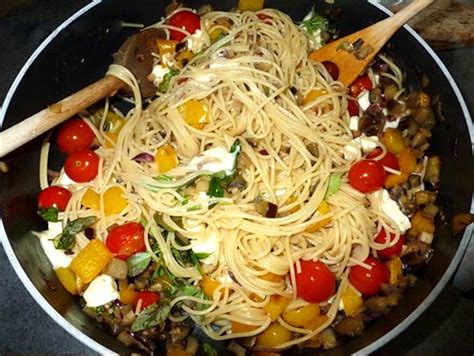 Spaghetti Vegetable Stir Fry Easy Vegetarian Spaghetti Recipe