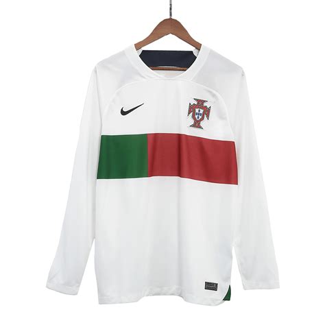 Portugal Away Long Sleeve Soccer Jersey 2022 Gogoalshop