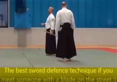 How To Defend Against A Sword On The Street