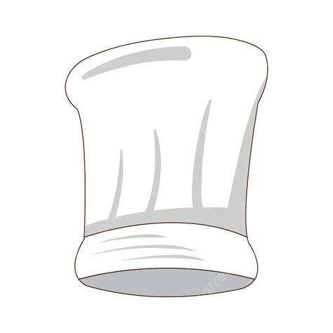 Gambar Topi Koki Kartun Bulat Tinggi Ilustrasi Topi Putih Memasak
