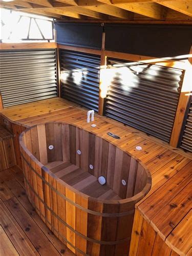 A soaking tub could either have a clawfoot or rest directly on the floor. Japanese Deep Soaking Tub | Ofuro Tub | Cedar hot tub ...