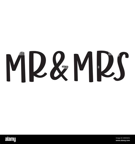 Mr And Mrs Stock Vector Image And Art Alamy