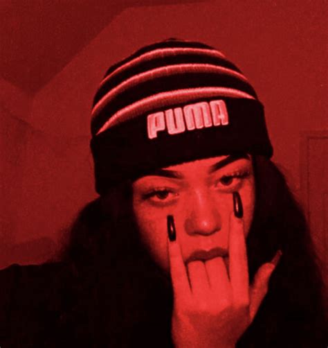Pin By Cherryaes On Baadd Red Aesthetic Grunge Thug Girl Grunge Girl