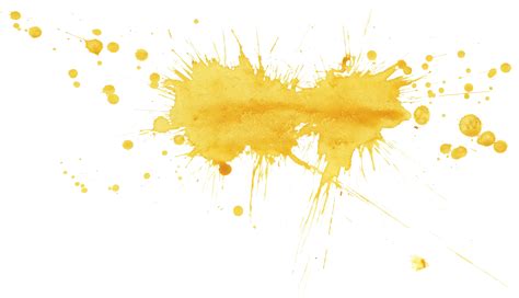 20 Yellow Watercolor Splatter (PNG Transparent) | OnlyGFX.com png image