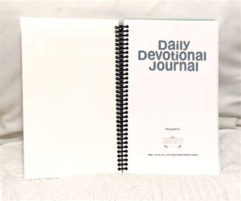 Daily Devotional Journal Bible Study Journal Search The Etsy