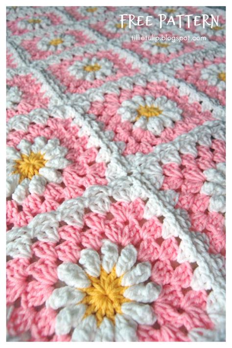 Crochet Daisy Flower Blanket Pattern Best Flower Site