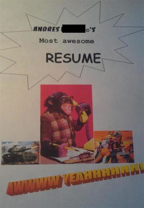 20 Of The Funniest Resumes And Cvs Youll Ever See