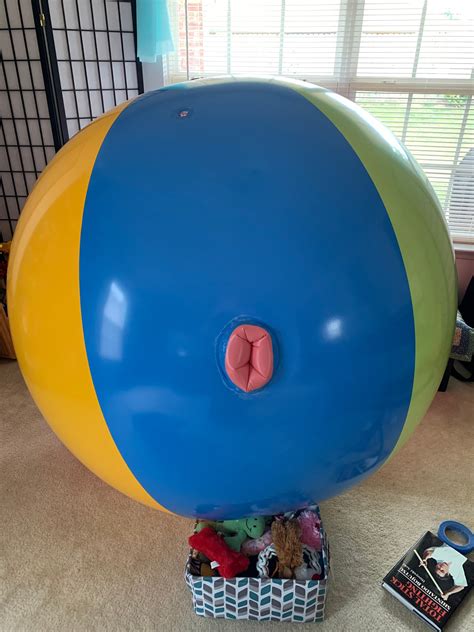 Huge Beach Ball With Built In Inflatable Pleasure Tube Made Etsy