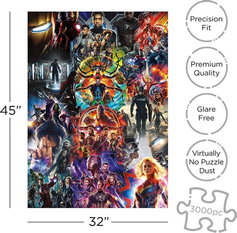 Marvel Mcu Collage 3000 Piece Jigsaw Puzzle Free Shipping
