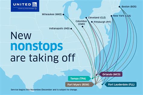 United Airlines Adds New Nonstop Routes Between Florida + The Northeast