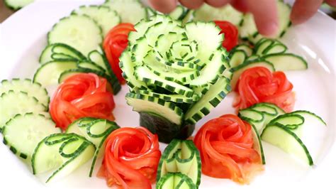 Italypaul Art In Fruit And Vegetable Carving Lessons Cucumber And Tomato