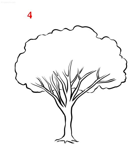 Easy Tree Drawing How To Draw A Tree