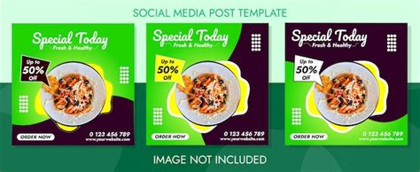 Premium Vector Special Today Post Template With Discount