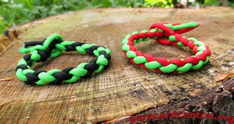 We used paracord to braid a rope and rappel down a cliff, just to practice our survival skills, and it worked well. Braided paracord bracelet - Paracord central | Paracord bracelets, Paracord bracelet ...