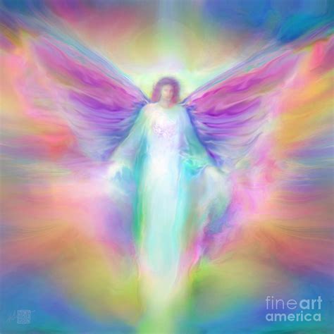 Archangel Raphael Healing Painting By Glenyss Bourne Pixels