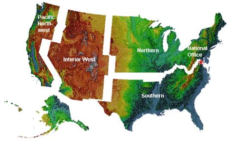 United States Forest Types Map