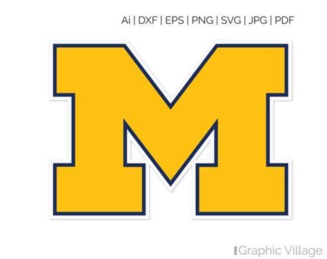 Michigan Wolverines football SVG, EPS, Vector Clipart Digital