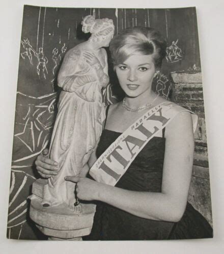 Paul Popper Vintage Photo Foto Miss Italy Daniela Bianchi 1960