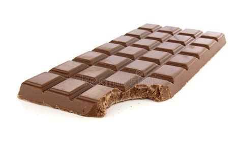 Chocolate Bar Bite Stock Image Image Of Background White 15900201