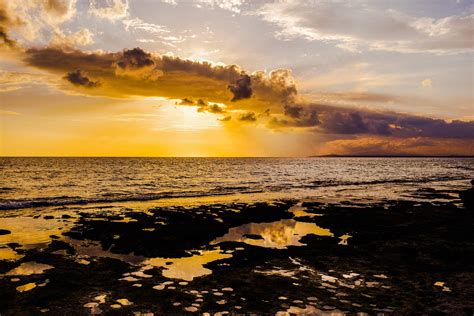 Puesta De Sol Mar Anochecer Foto Gratis En Pixabay