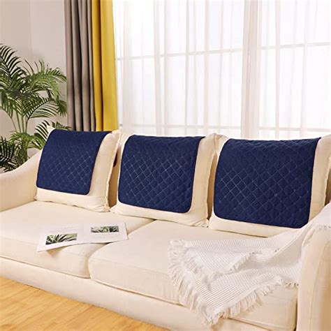 3 Pieces Recliner Headrest Protector Headrest Cover For