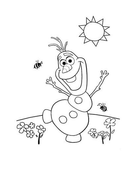 La reine des olaf 3  Coloriage Olaf (La reine des neiges)  Coloriages