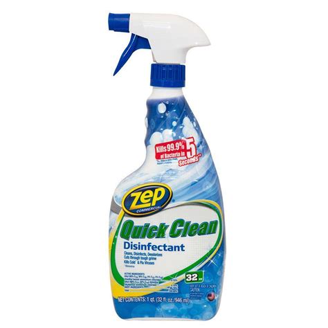 Zep 32 Oz Quick Clean Disinfectant Zuqcd32 The Home Depot