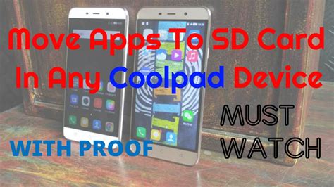 If the app you want to move to the sd card allows the process, you'll need to go to your device's settings. How to move or Install Apps to SD Card in any Coolad ...