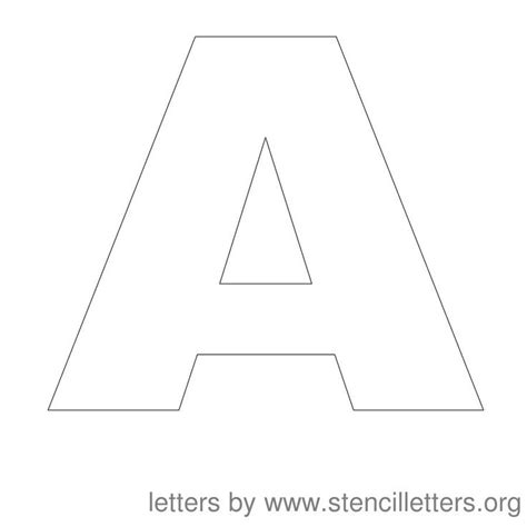 Stencil Letters Inch Uppercase Stencil Letters Org Letter Stencils Printables Free