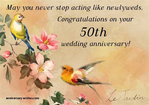 How To Wish 50th Wedding Anniversary