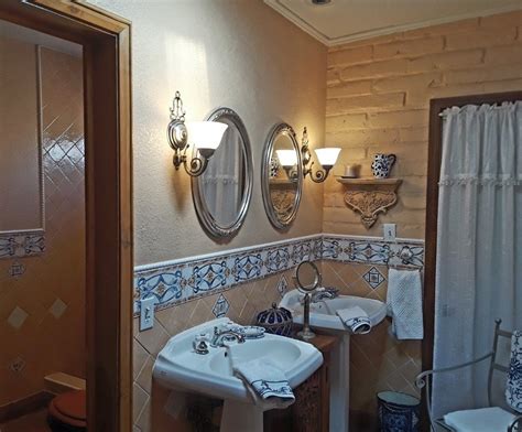 Find vanity cabinets, legs, or full vanities in a variety of styles. Southwest Border Flavor - Southwestern - Bathroom - Other ...