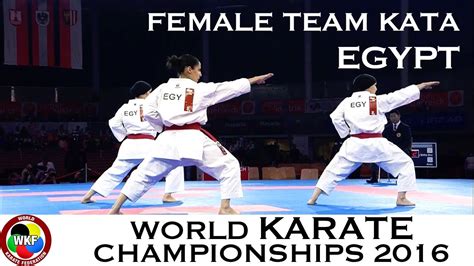 Bronze Medal Female Team Kata Egypt 2016 World Karate Championships World Karate Federation